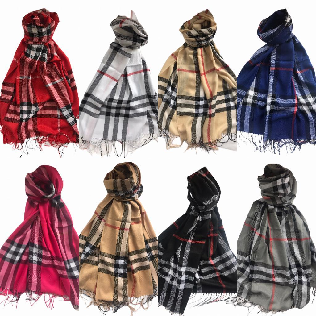 Tartan Check Pashmina Scarf 120 Pcs