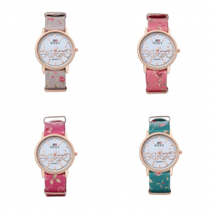 One Off Joblot of 6 Ladies Floral Soxy Watches in 4 Colours