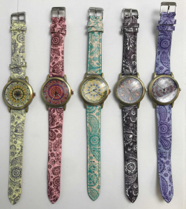 Wholesale Joblot of 10 Womens Paisley Bohemian Watches In 5 Colours