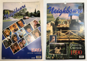One Off Joblot of 38 Neighbours Official Calendars - 1989 & 1990 - Collectables