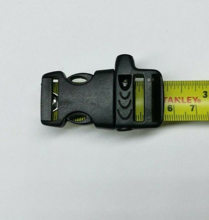 One Off Joblot Of 895 55mm Black Emergency Whistle Side Release Buckle Clips Plastic