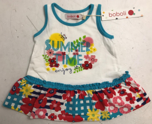 One Off Joblot of 8 Boboli Girls Summer Time Enjoy It Dresses Various Sizes