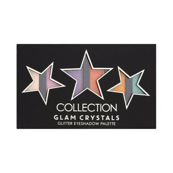 48 x Collection Glam Crystals STARS Glitter Eyeshadow Palette | Glitz and Glam |