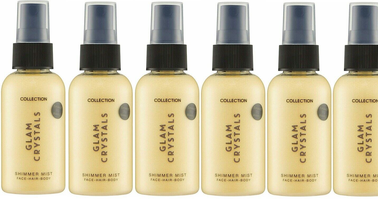 48 x Collection Glam Crystals | Shake to Wake | Shimmer Mist | Face,Hair,Body  
