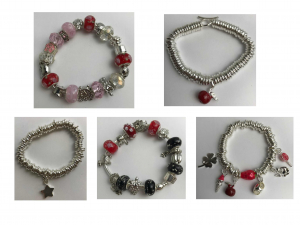 Wholesale Joblot Of 10 Ladies Mixed Charm Bracelets Various Styles