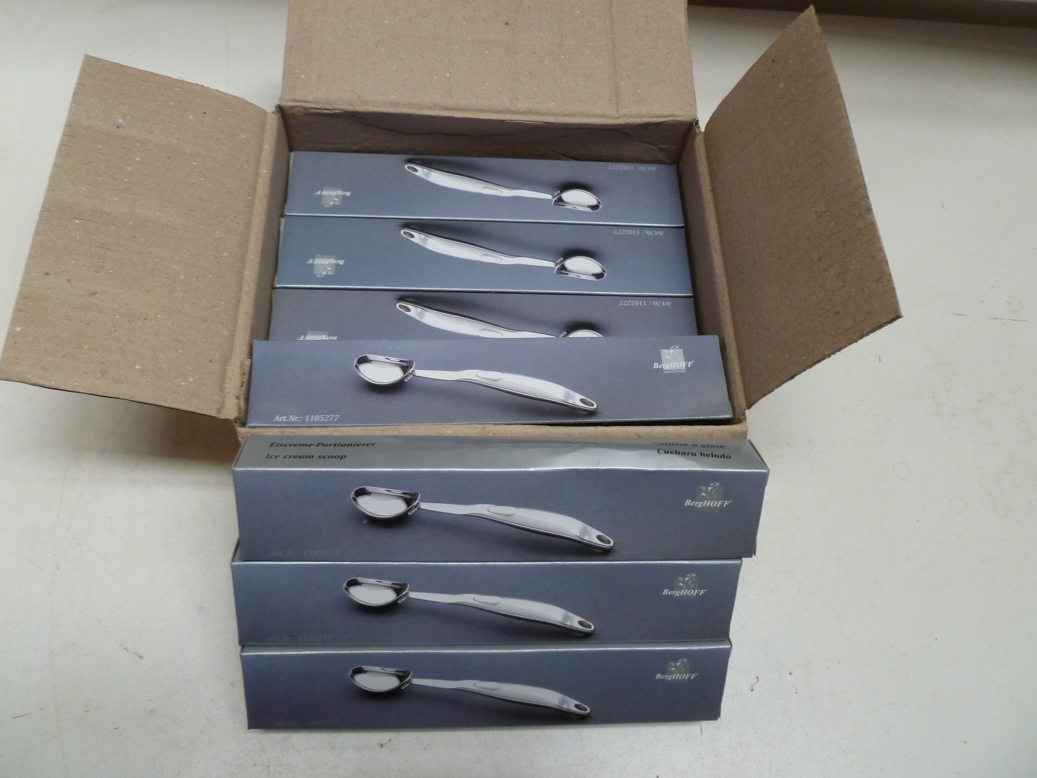 10 x BergHoff Ice Cream Scoop Cathering Hotel Shop Restaurant New Retail Boxed