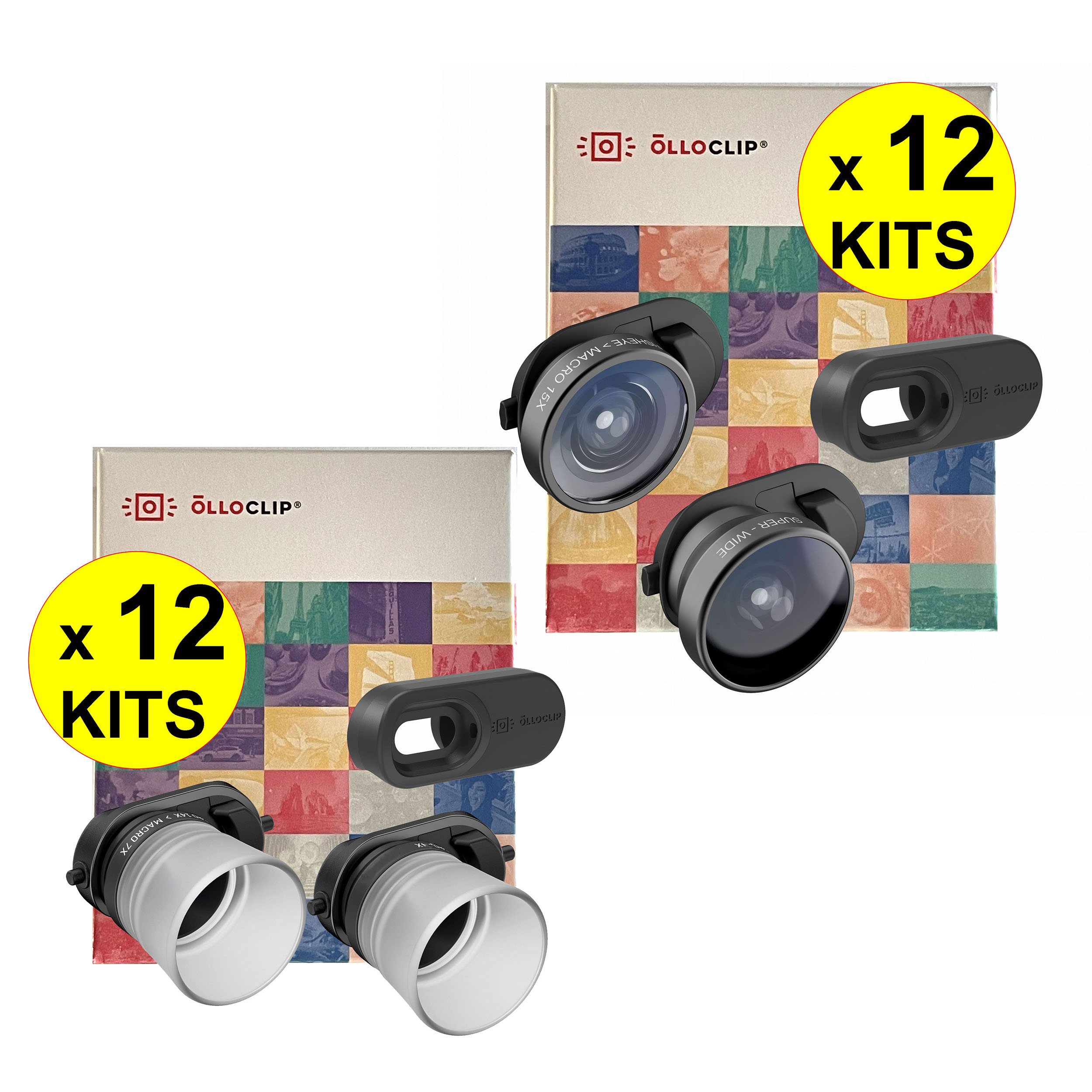 Wholesale Job lot 24 x Olloclip Lenses Kit for iPhone SE 2020, iPhone 8 & iPhone 7
