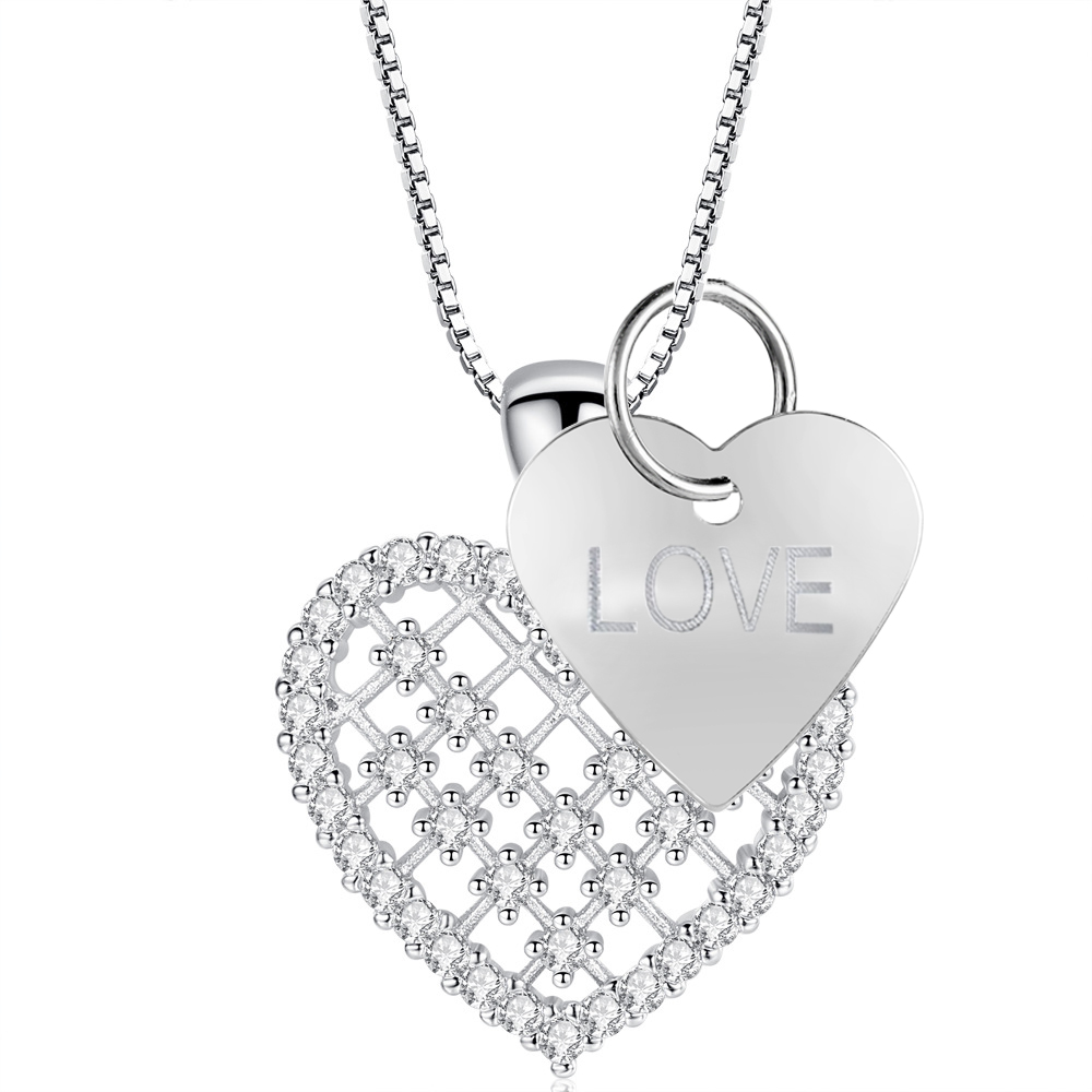 20 X Heart Pendant with Tag Made from Crystal from Swarovski, 2 Designs l UK SELLER l GCJ090