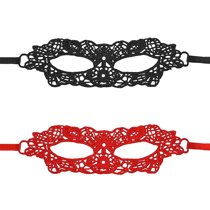 20 x Sexy Lace Mask (10 Black ,10 Red) l UK SELLER l GCL035