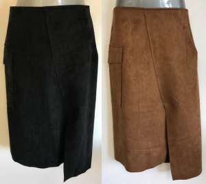Wholesale Joblot of 8 Yuki Tokyo Umma Suedette Skirt in 2 Colours Size 8-12