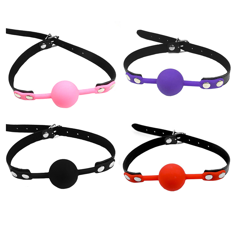12 High-quality Faux leather Silicone Silky Gag Ball 4 Colours 3 Each|UK SELLER|SM012