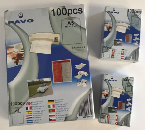 One Off Joblot of 122 Pavo Laminating Pouches in 3 Sizes (Pack of 100)