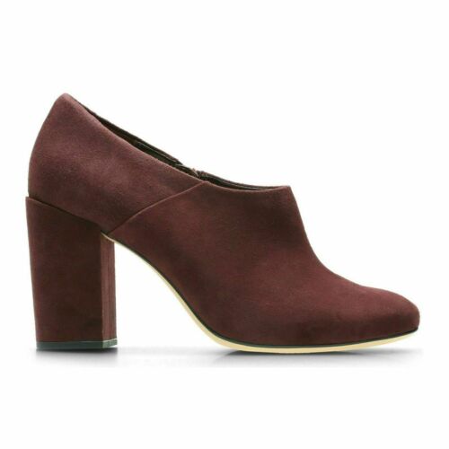 NEW CLARKS AMABEL CLARA BURGUNDY SUEDE WOMEN SHOES