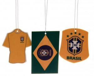 One Off Joblot of 340 Official Brazil/Brasil Football Air Fresheners (Pack of 3)