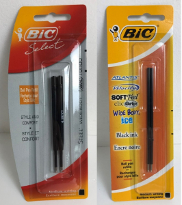 One Off Joblot of 269 Bic Black Ink Ball Pen Refills (Pack of 2)