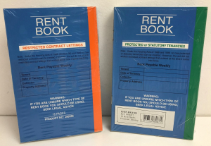 One Off Joblot of 454 Lion Brand Rent Book in 2 Types 16 Page (Pack of 10)