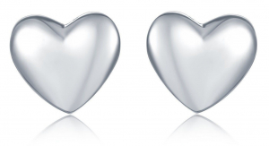 Wholesale Joblot of 5 MBLife 925 Sterling Silver Polished Heart Stud Earrings