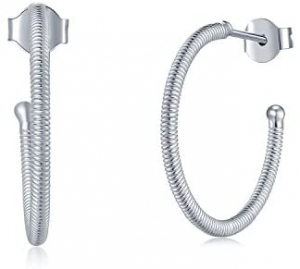 Wholesale Joblot of 5 MBLife 925 Sterling Silver Round J-Hoop Earrings 20mm