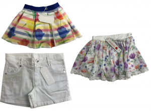 One Off Joblot of 6 Byblos/Boboli Girls Skirts & Shorts - 3 Styles Included