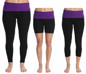 One Off Joblot of 46 Blis Ladies Black & Purple Yoga/Fitness Leggings/Shorts