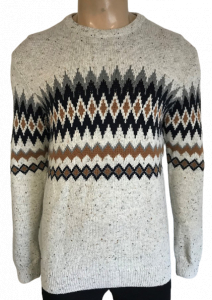 Wholesale Joblot of 50 Men's Ex-Chainstore Diamond Patterned Winter Jumpers