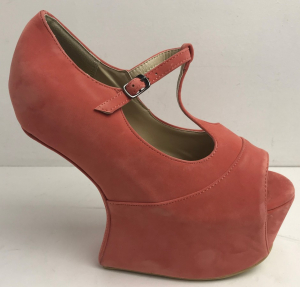One Off Joblot of 9 KOI Couture Coral Suede PU Platform Heel Sizes 4-6