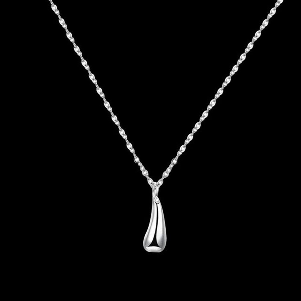 10pc SILVER DROP NECKLACE | GCC042 UK SELLER