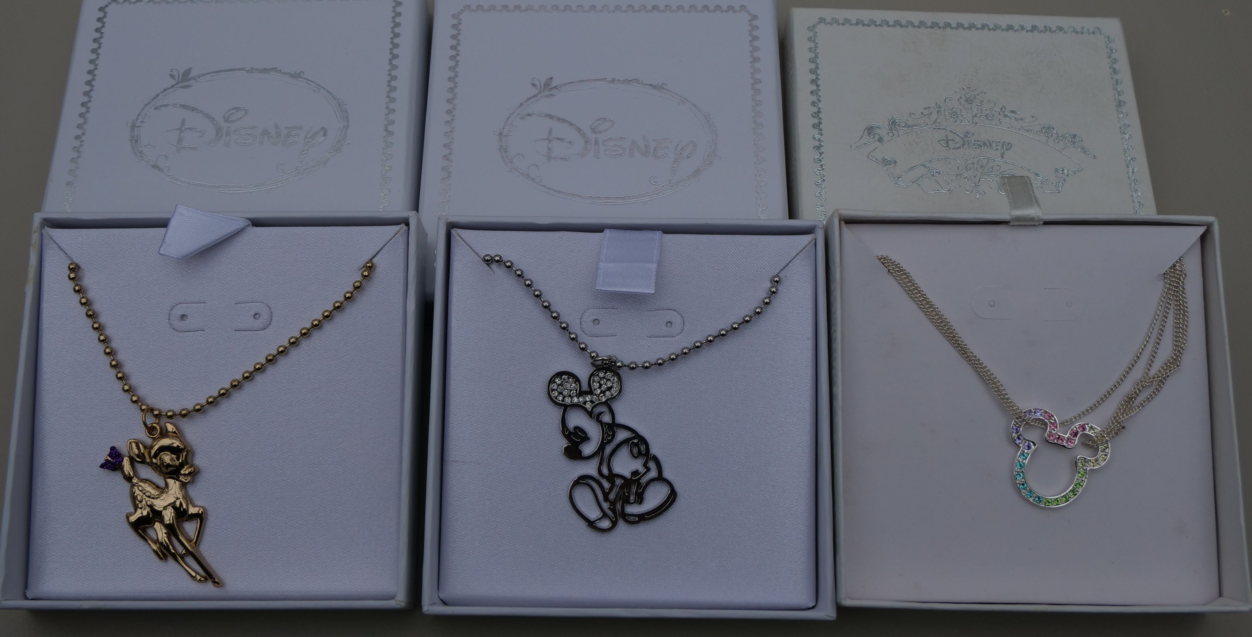 30 x Genuine Disney Pendants Mickey mouse and Bambi. 3 different designs