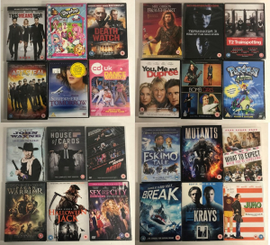 Wholesale Joblot of 1000 DVDs - Variety of Titles Included