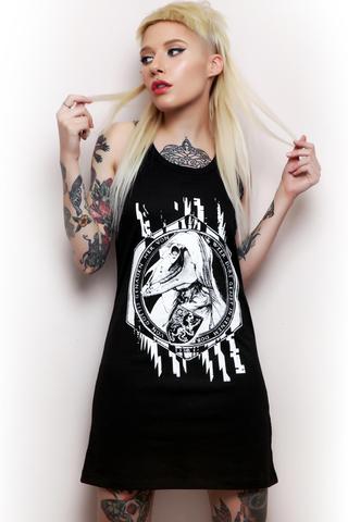 Hexagon Goth, alternative, hipster tshirt dress
