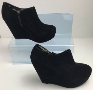 One Off Joblot of 11 KOI Couture Black Suede Wedge Heel Sizes 5-6 U6