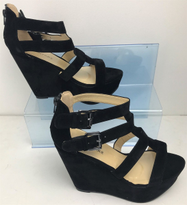 One Off Joblot of 15 KOI Couture Black Suede Wedge Heel Sizes 5-6 HW15