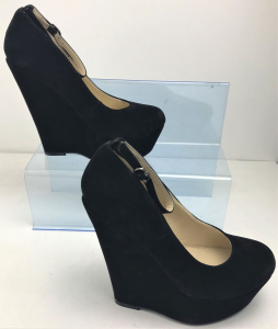 One Off Joblot of 7 KOI Couture Black Suede Wedge Heel Sizes 6-7 HR5