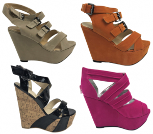 One Off Joblot of 8 KOI Couture Mixed Style Wedge Heel Sizes 3-8