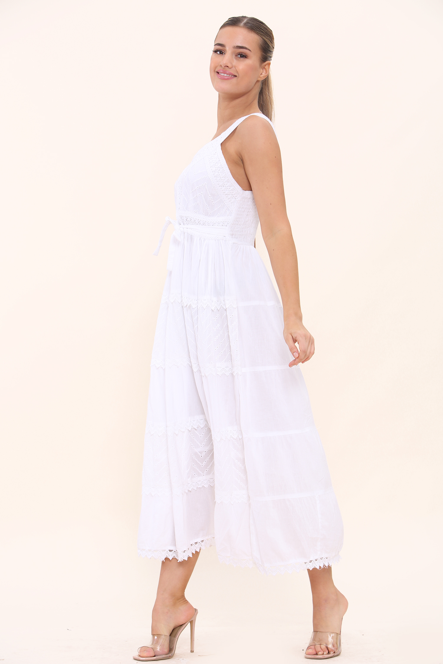 Cotton Summer Beach Long Dress 48 pcs #9003