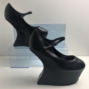 One Off Joblot of 10 Publicite Black Box PU Platform Heels Sizes 4-8 WRD1