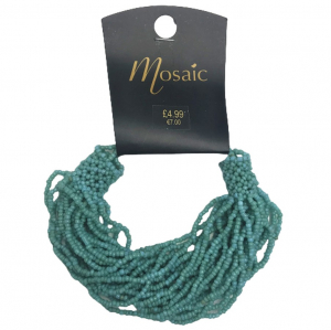 One Off Joblot of 30 Mosaic Stylish Fashion Turquoise Bead Bracelets