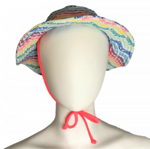 One Off Joblot of 6 Cupid Girl Multicolour Striped Child Swimming Hats Size XS-M