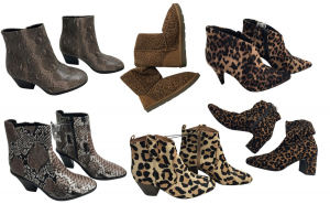 One Off Joblot of 12 Ladies Ex-Chain Store Animal Print Boots Various Styles