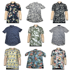 Wholesale Joblot of 20 Mixed De-Branded Mens Summer Shirts Sizes XS-4XL