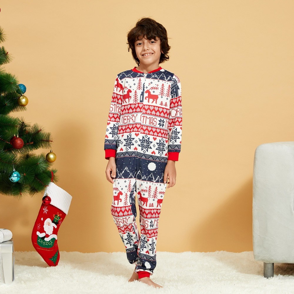 10pc Christmas Kids Children Family Onesie Jumpsuit Clothing UK|GCL087-Kids