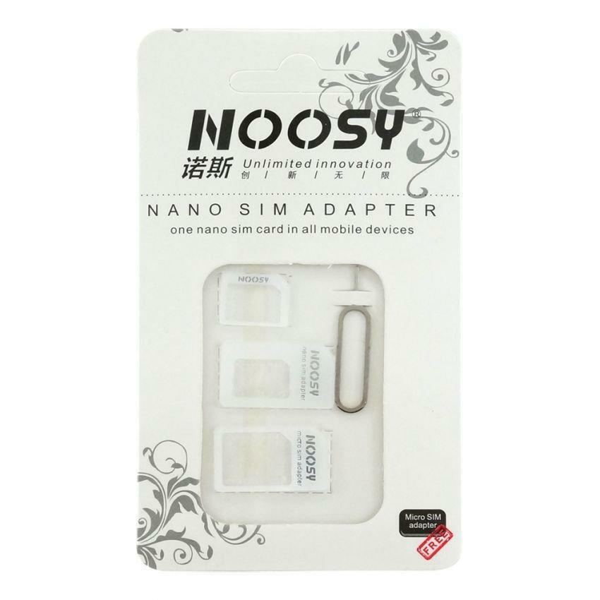 50 NOOSY Nano SIM Card to MICRO Standard SIM Adapter converter SET For iPhone & Samsung