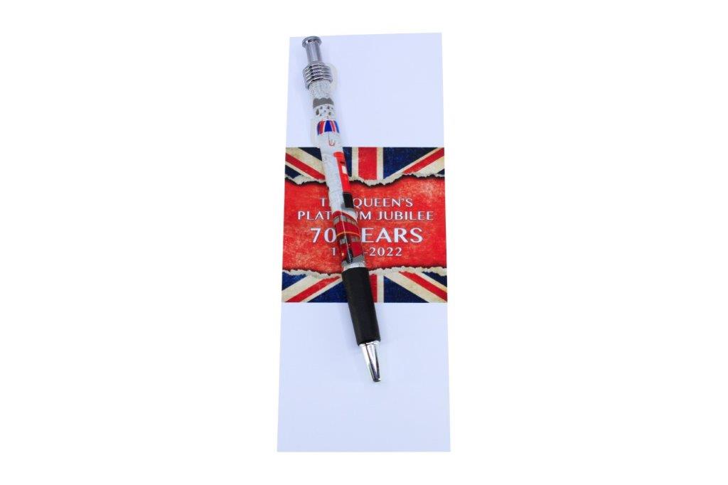 30pc Jubilee Platinum 70years Card London and Royal Attraction Ball Pen|GCJ256