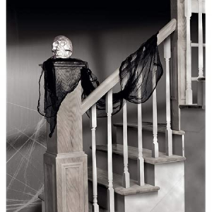 Pallet of 1116 Amscan Black Gauze Drape Halloween Decoration 15 Feet Long