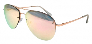Wholesale Joblot of 50 Unisex Aviator Style Sunglasses Rose Gold