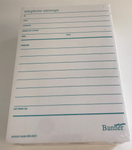 Pallet of 211 Banner Telephone Message Pads A5 909-5001 (Pack of 10)