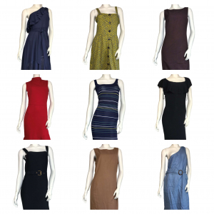 Wholesale Joblot of 21 Womens Mixed Style & Colour De-Branded Dresses