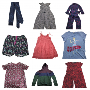 One Off Joblot of 9 Childrens Mixed Style & Colour De-Branded Clothing