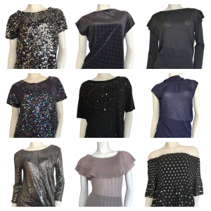 Wholesale Joblot of 18 Womens Mixed Style & Colour De-Branded Tops