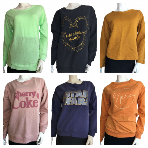 One Off Joblot of 21 Womens Mixed Style & Colour De-Branded Jumpers